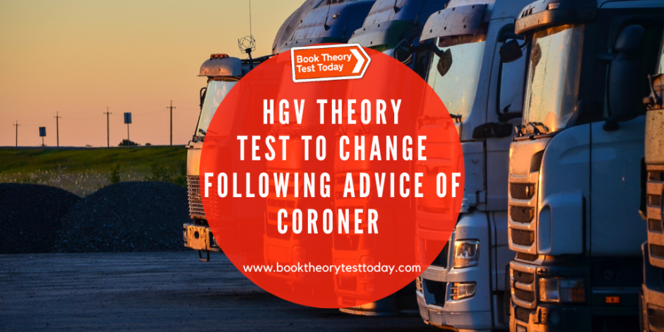 An image showing HGVs in relation to the HGV theory test.