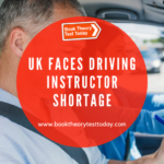 A UK driving instructor with learner driver.
